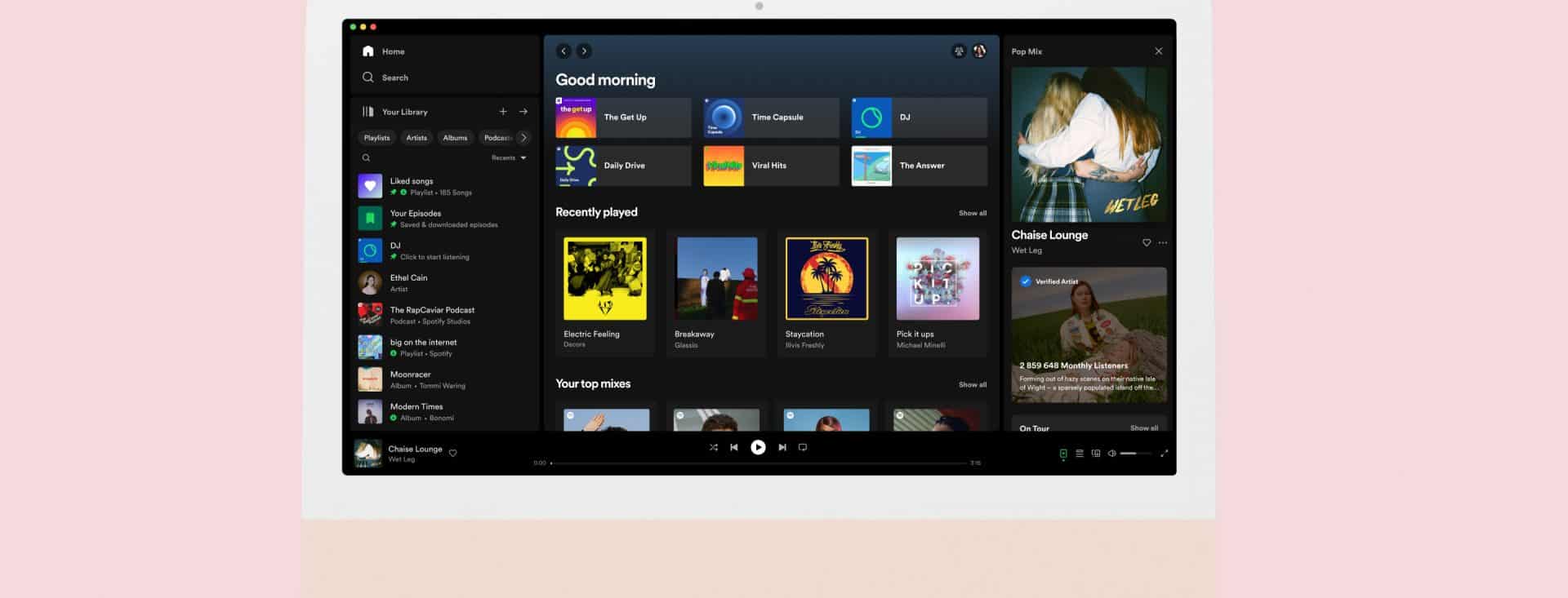 Spotify New Desktop Design