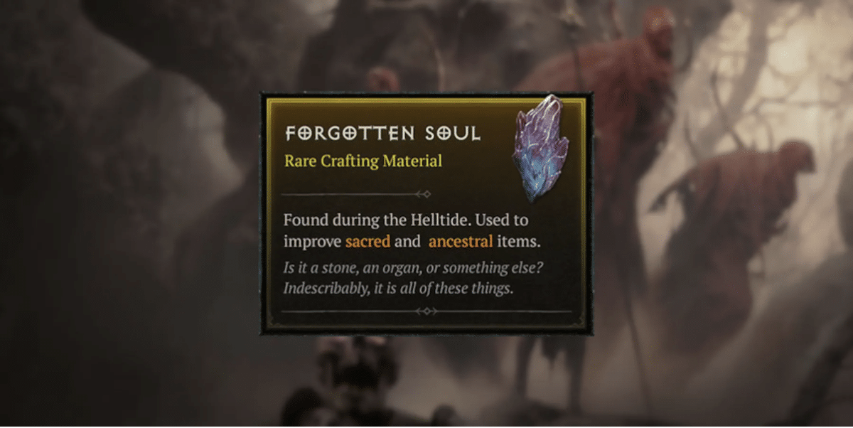 How do You Get Forgotten Souls