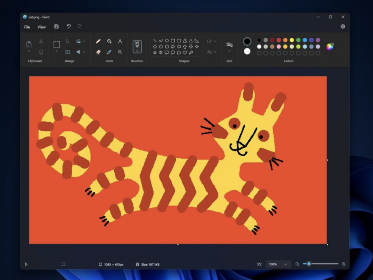 MS Paint gets a dark mode in Windows 11