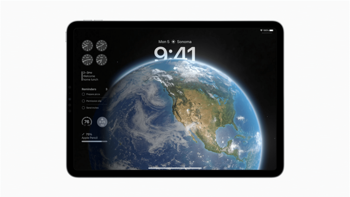 iPadOS 17 New Lock Screen