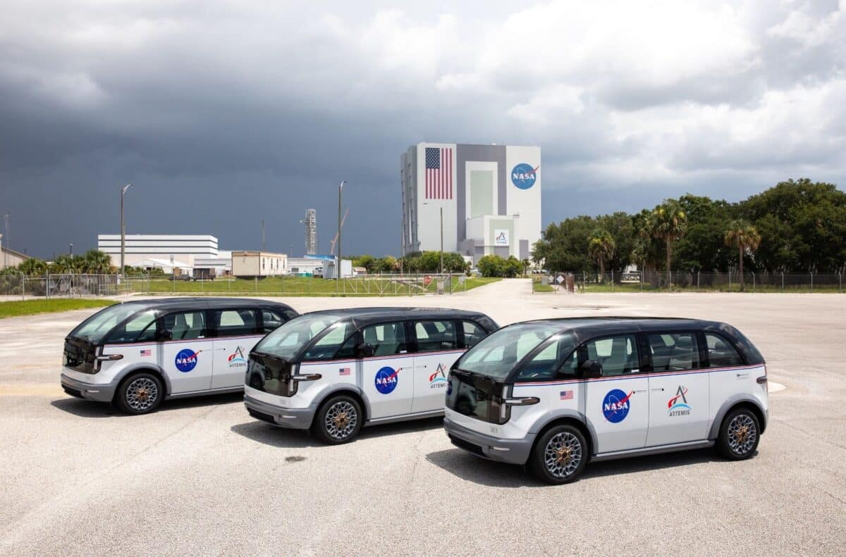NASA showcases its new minibuses from Canoo