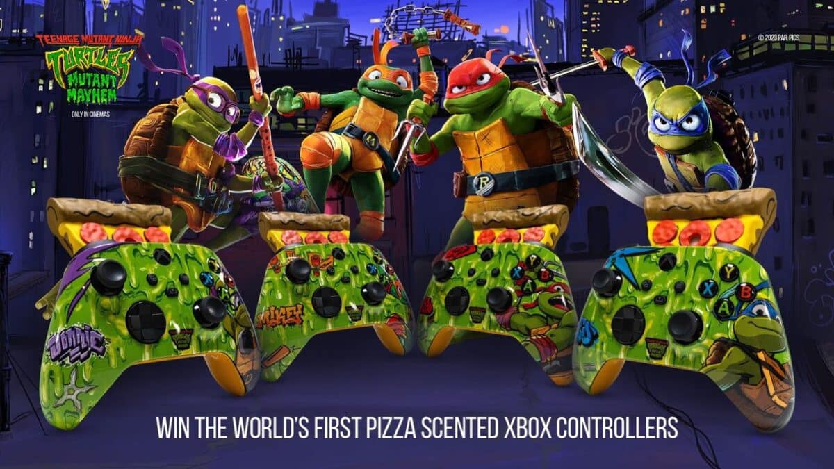 Pizza-Scented Xbox and TMNT: Mutant Mayhem Controller