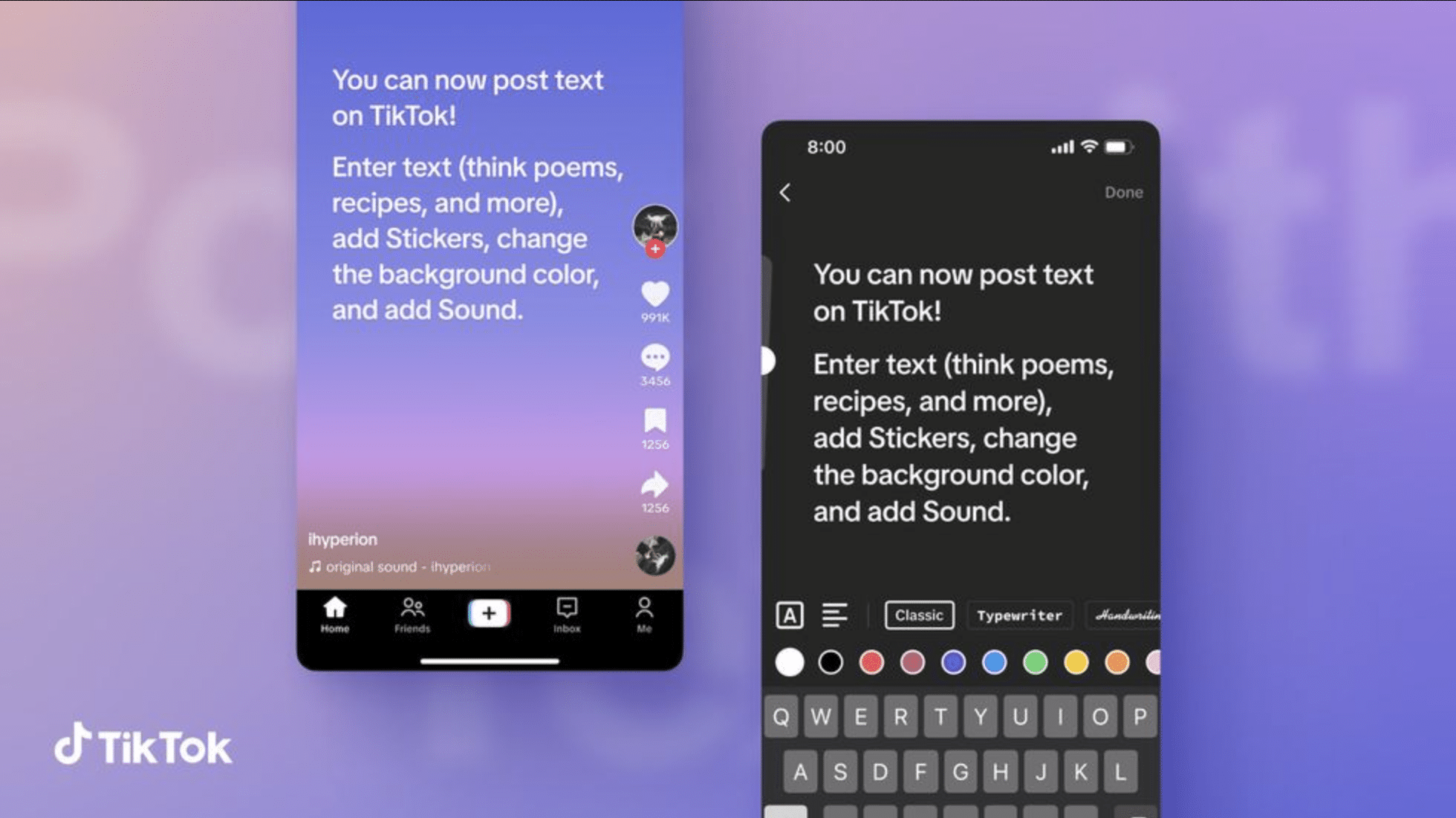 Text posts are coming to TikTok