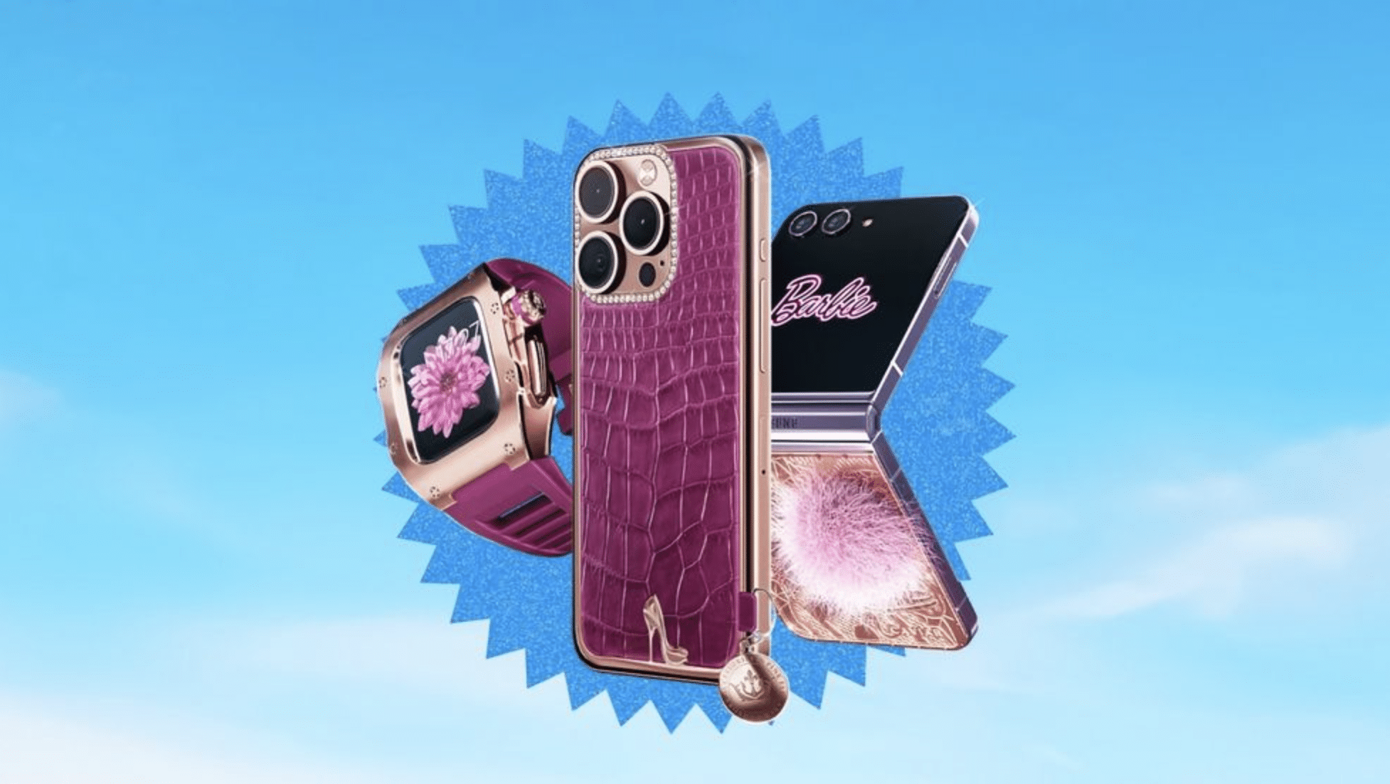 Caviar releases flashy Barbiecore phones