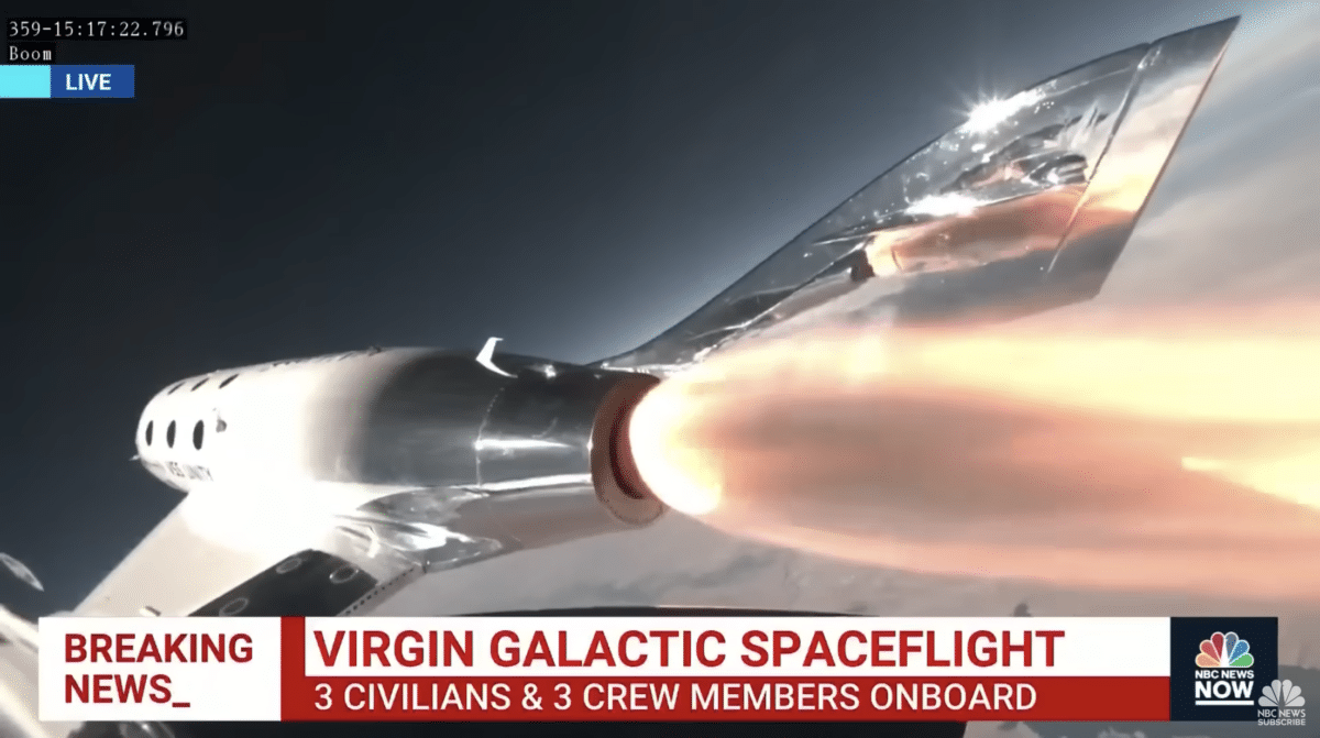 First Virgin Galactic civilian spaceflight reaches space