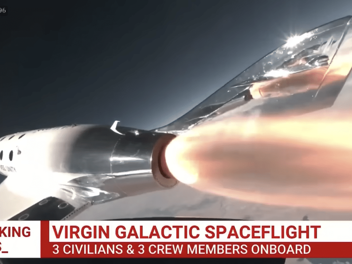 First Virgin Galactic civilian spaceflight reaches space