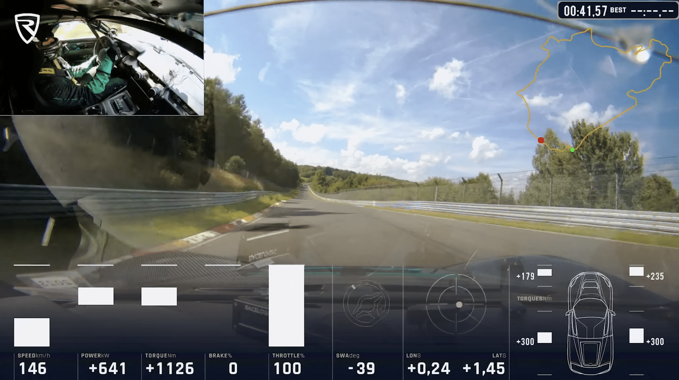 Nevera Nürburgring lap record onboard