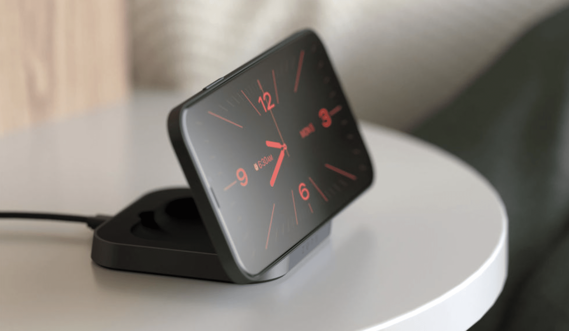 Turn your iPhone into an alarm clock