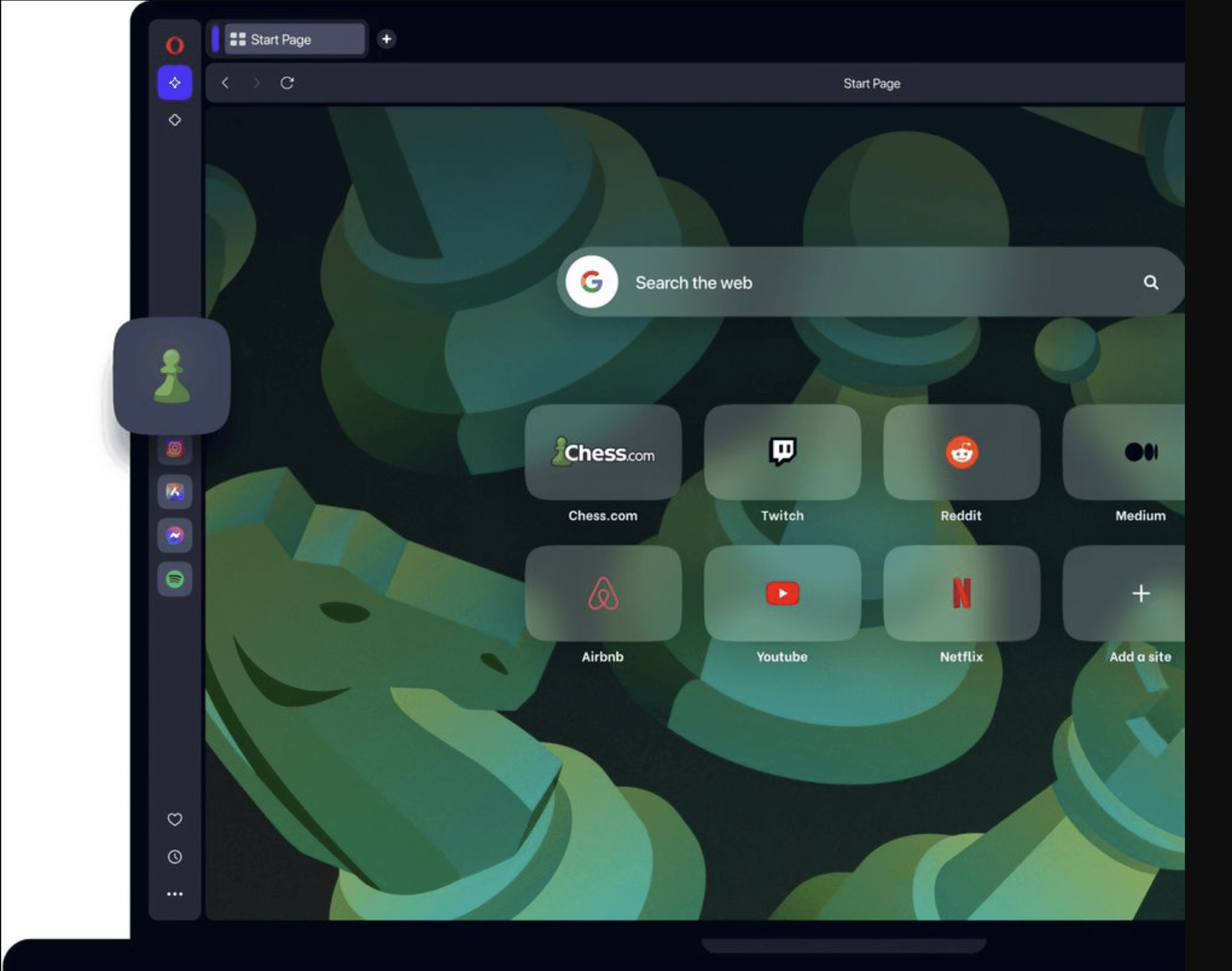 Opera web browser integrates chess