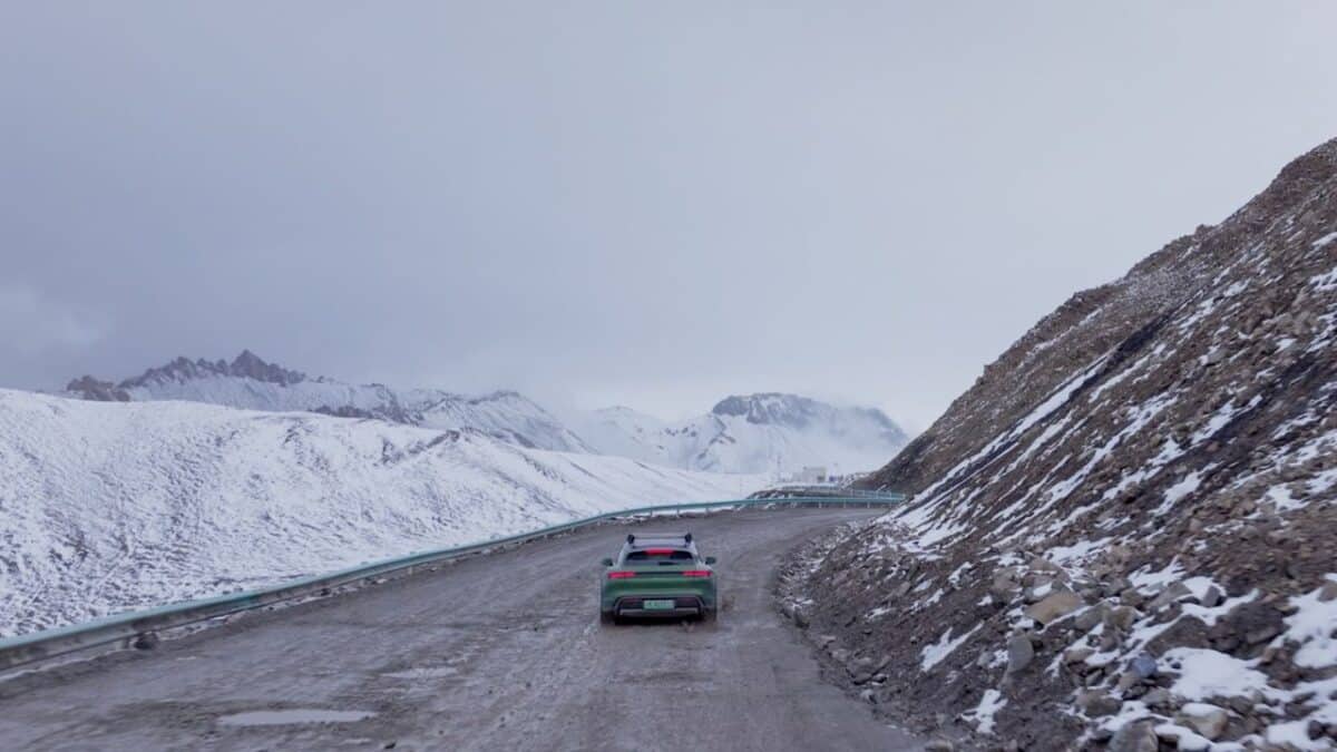 Porsche Taycan sets altitude difference record