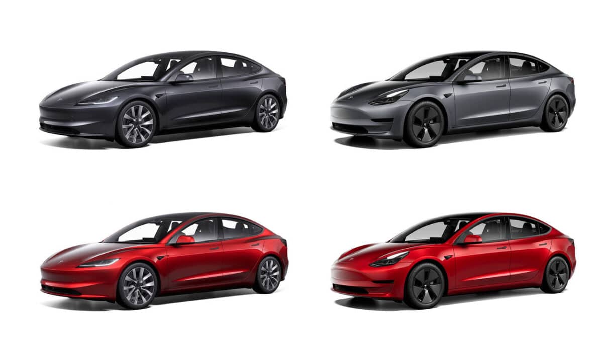 New Tesla Model 3 - new colors
