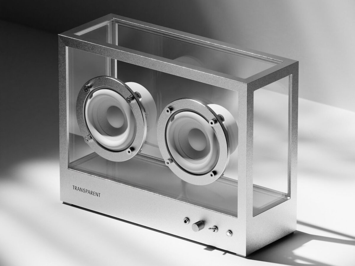 Transparent transparent speakers get a new finish
