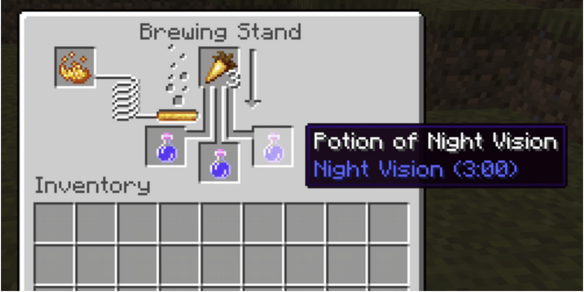 Use a Night Vision Potion