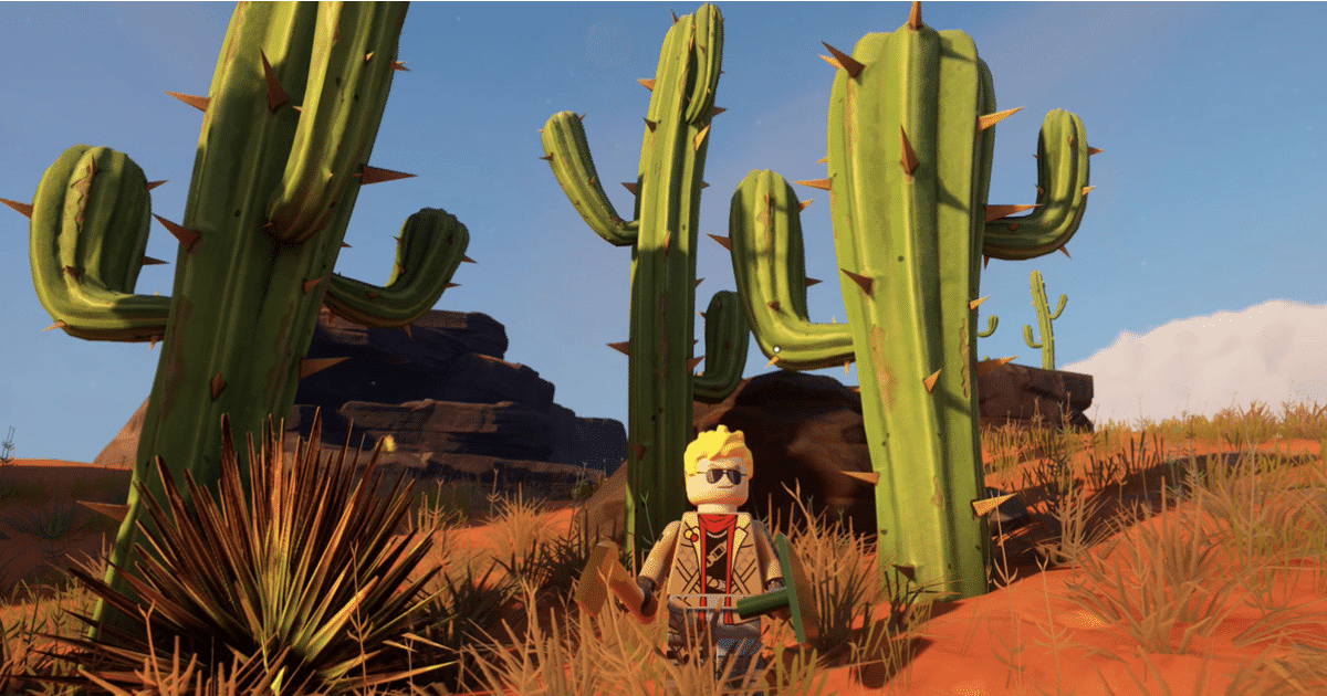How to Cut Down Cactus in LEGO Fortnite