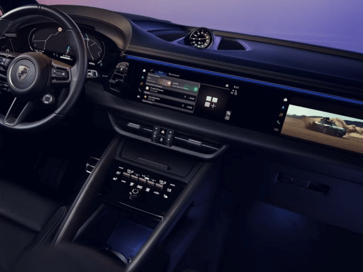 Here’s What the Interior of the Electric Porsche Macan Looks Like